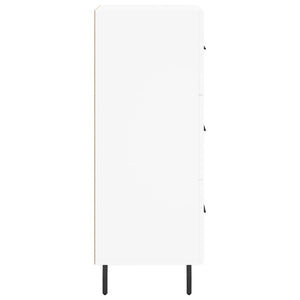 Skänk vit 34,5x34x90 cm konstruerat trä