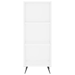 Bokhylla vit 34,5x32,5x90 cm konstruerat trä