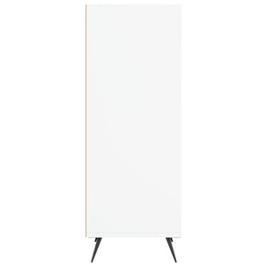 Bokhylla vit 34,5x32,5x90 cm konstruerat trä