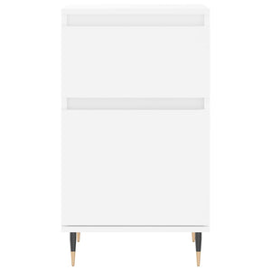 Byråer 2 st vit 40x35x70 cm konstruerat trä