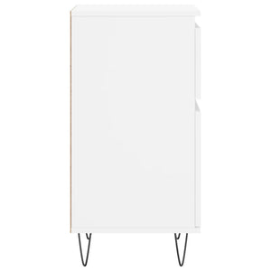 Byråer 2 st vit 40x35x70 cm konstruerat trä