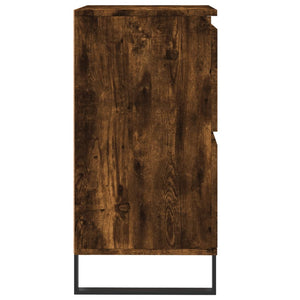 Byrå rökfärgad ek 60x35x70 cm konstruerat trä