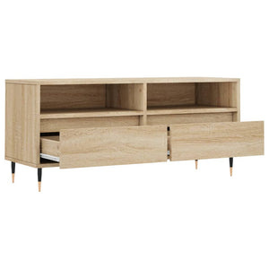 Tv-bänk sonoma-ek 100x34,5x44,5 cm konstruerat trä