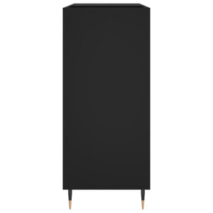 Stereobänk svart 84x38x89 cm konstruerat trä