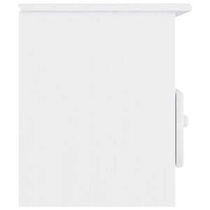 Tv-bänk med lådor ALTA vit 100x35x41 cm massiv furu