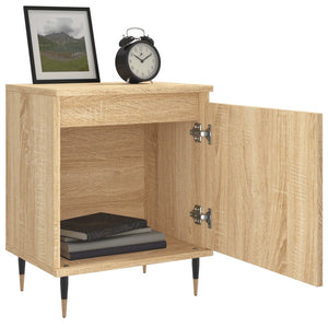 Sängbord 2 st sonoma-ek 40x30x50 cm konstruerat trä