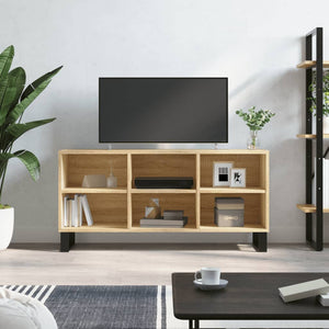 Tv-bänk sonoma-ek 103,5x30x50 cm konstruerat trä