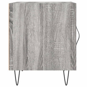 Sängbord grå sonoma 40x40x50 cm konstruerat trä