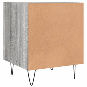 Sängbord grå sonoma 40x40x50 cm konstruerat trä