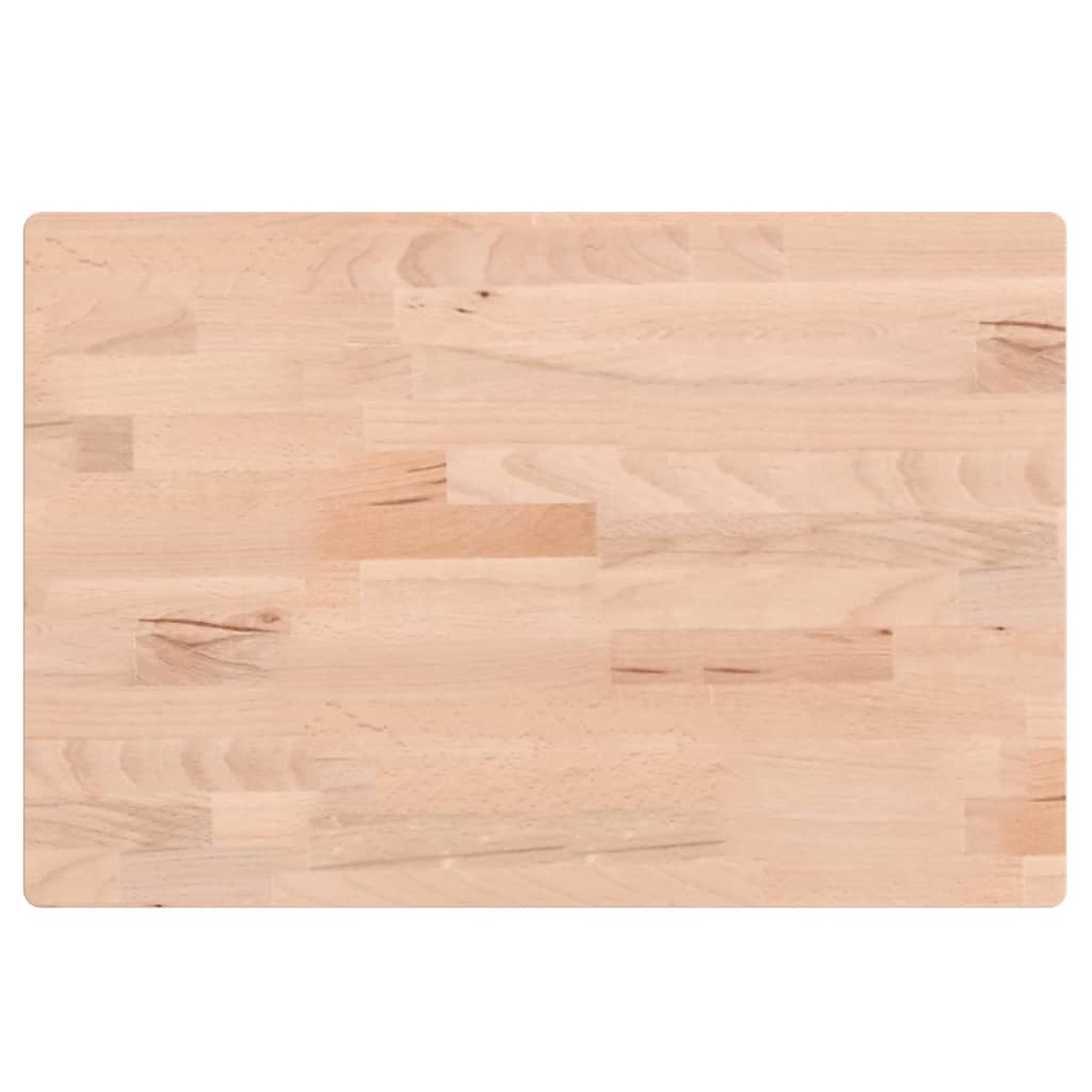 Bordsskiva 60x40x1,5 cm rektangulär massivt bokträ