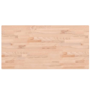 Bordsskiva 100x50x2,5 cm rektangulär massivt bokträ