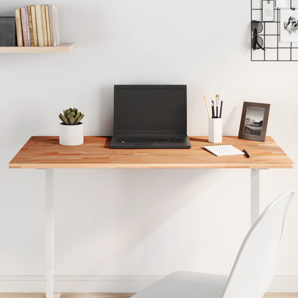 Bordsskiva 100x60x1,5 cm rektangulär massivt bokträ