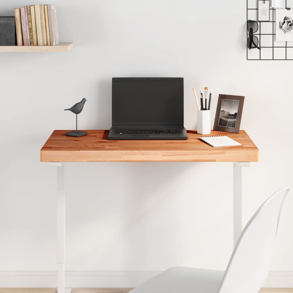 Bordsskiva 80x40x4 cm rektangulär massivt bokträ