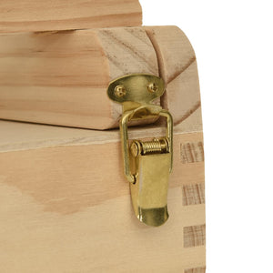 Bordstaffli med låda 41,5x37x12 cm massiv furu