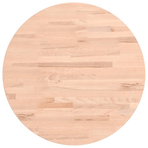 Bordsskiva Ø50x2,5 cm rund massivt bokträ