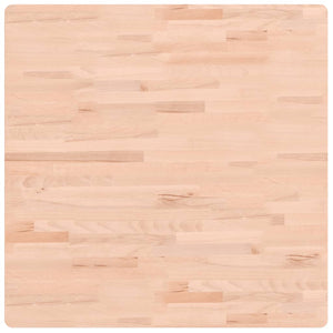 Bordsskiva 80x80x2,5 cm fyrkantig massivt bokträ