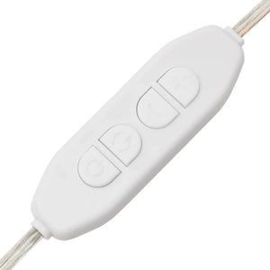 Väggspegel med LED-belysning 30x100 cm glas rektangulär