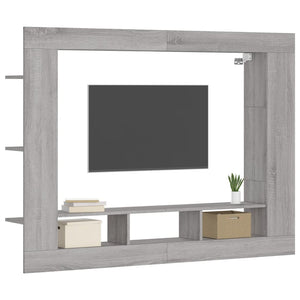 Tv-hylla sonoma-ek 152x22x113 cm konstruerat trä