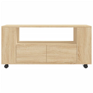 Tv-bänk sonoma-ek 102x34,5x43 cm konstruerat trä