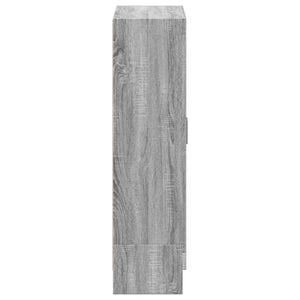 Bokskåp grå sonoma 82,5x30,5x115 cm konstruerat trä