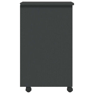 Hurts med hjul MOSS grå massiv furu