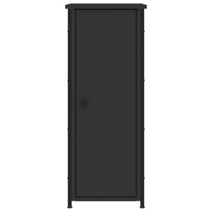 Sängbord 2 st svart 32x42x80 cm konstruerat trä