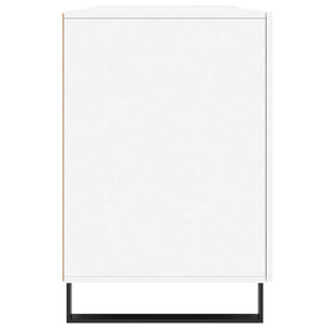 Skrivbord vit 140x50x75 cm konstruerat trä