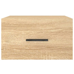 Väggmonterat sängbord sonoma-ek 35x35x20 cm