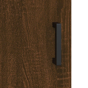 Väggskåp brun ek 60x31x60 cm konstruerat trä