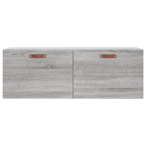 Väggskåp grå sonoma 100x36,5x35 cm konstruerat trä