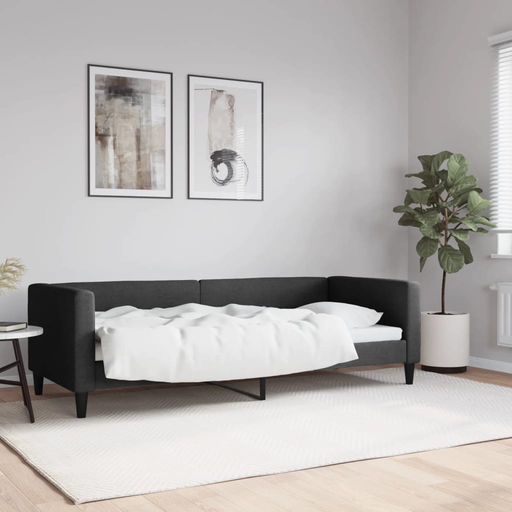 Dagbädd svart 80x200 cm tyg