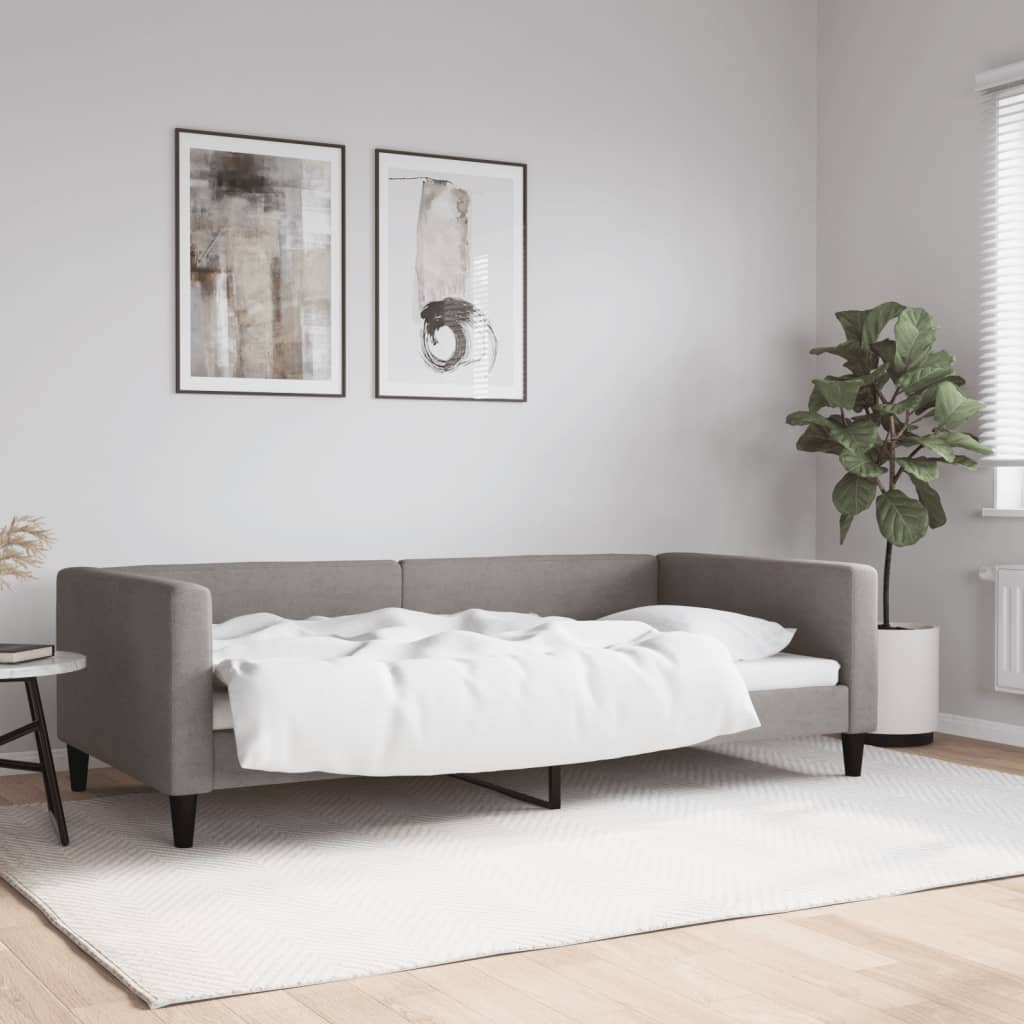 Dagbädd taupe 100x200 cm tyg