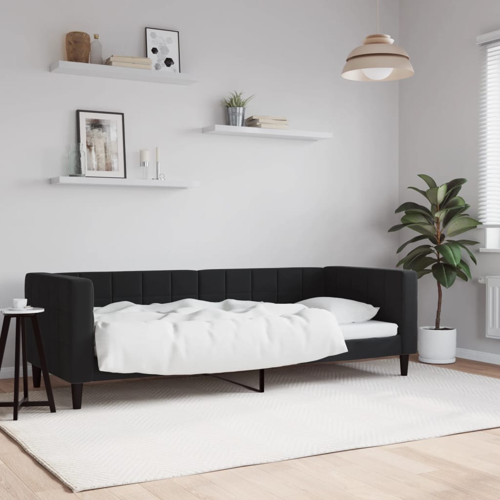Dagbädd svart 80x200 cm sammet