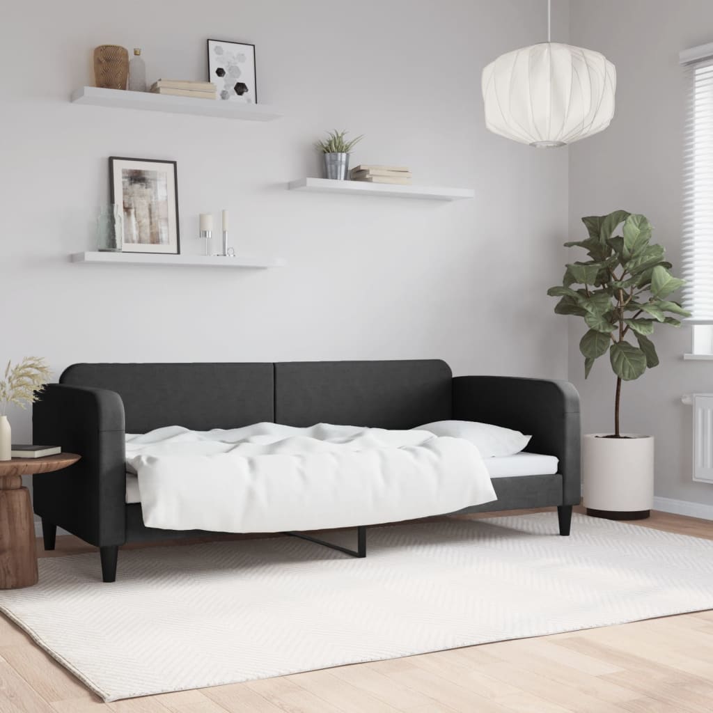 Dagbädd svart 80x200 cm tyg