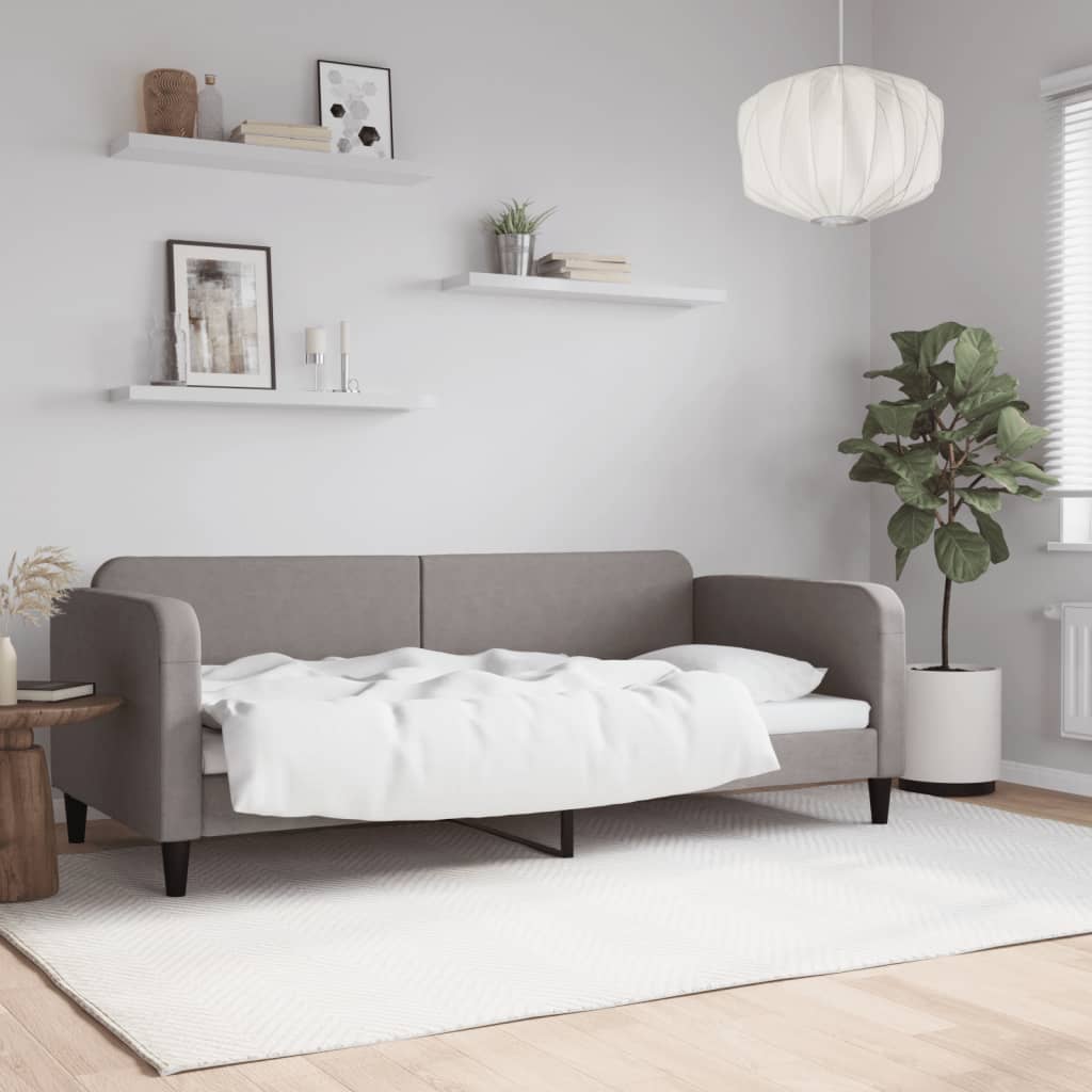 Dagbädd taupe 90x200 cm tyg