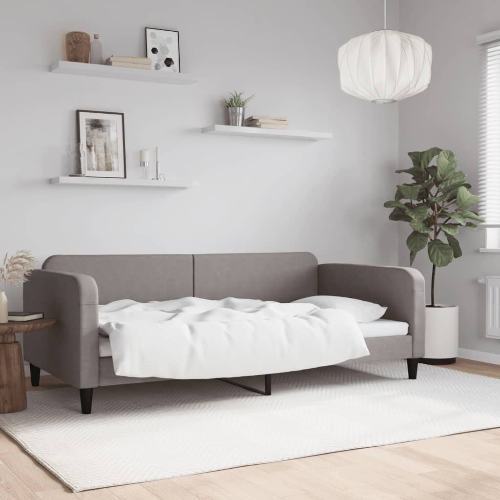 Dagbädd taupe 100x200 cm tyg