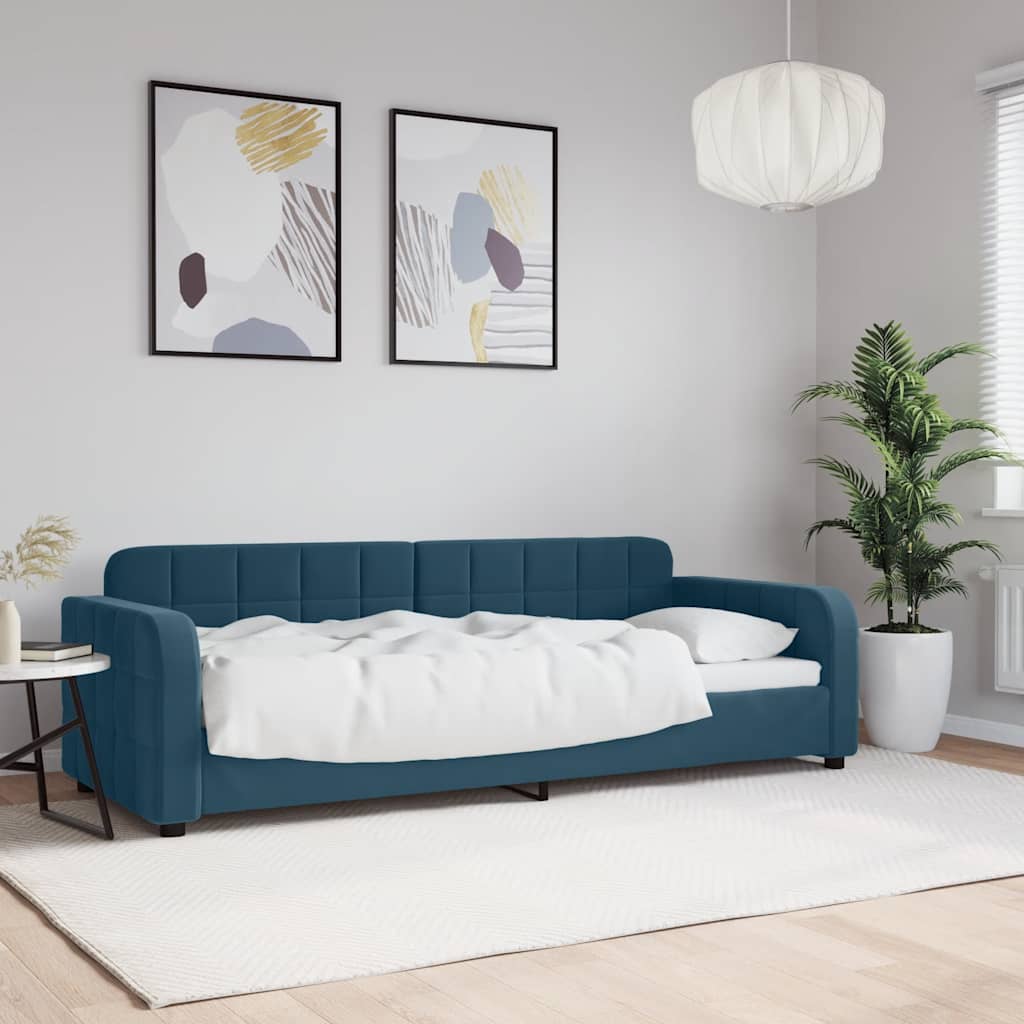 Dagbädd blå 80x200 cm sammet