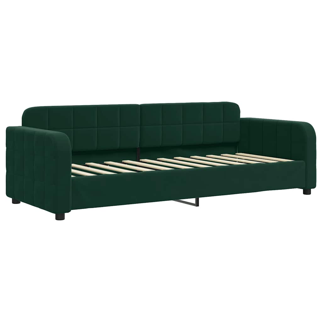 Dagbädd mörkgrön 80x200 cm sammet