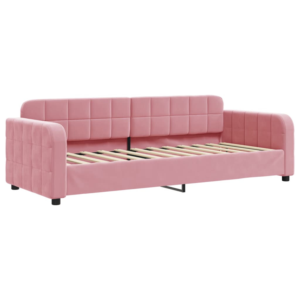 Dagbädd rosa 80x200 cm sammet