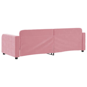 Dagbädd rosa 80x200 cm sammet
