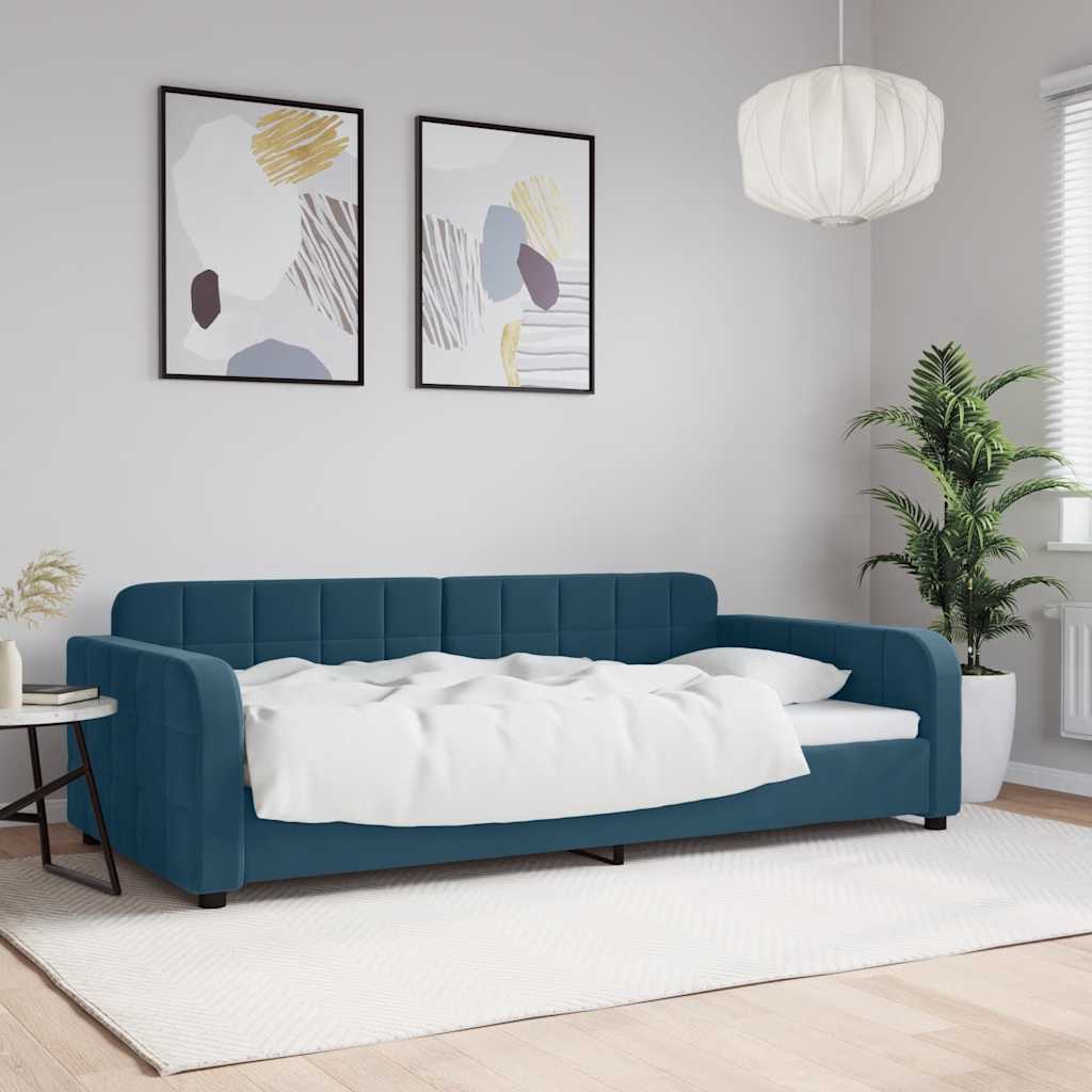 Dagbädd blå 100x200 cm sammet