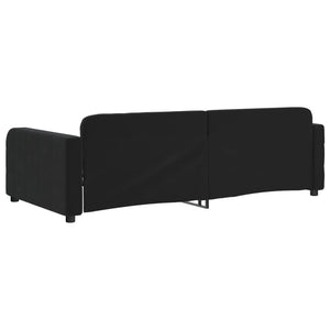 Dagbädd svart 100x200 cm sammet