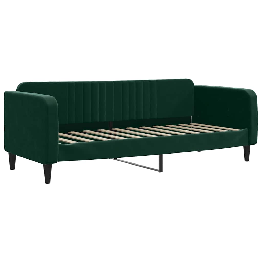 Dagbädd mörkgrön 80x200 cm sammet
