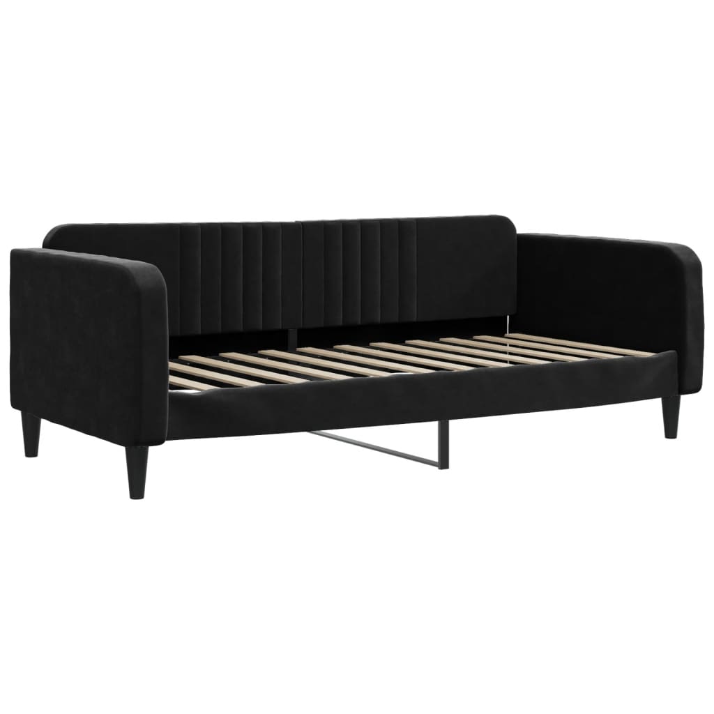 Dagbädd svart 90x200 cm sammet