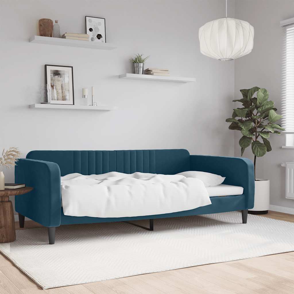 Dagbädd blå 100x200 cm sammet