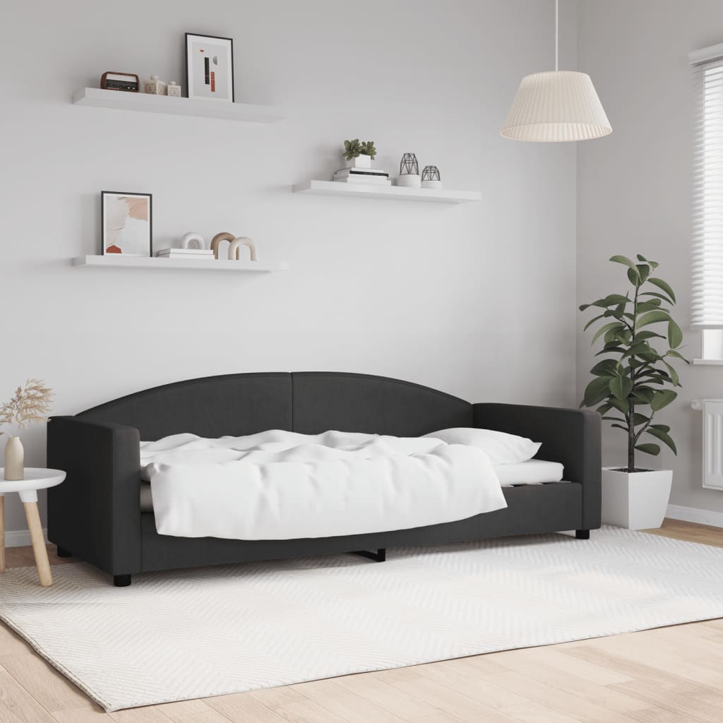 Dagbädd svart 80x200 cm tyg