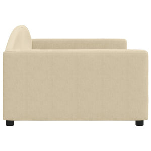 Dagbädd gräddvit 100x200 cm tyg