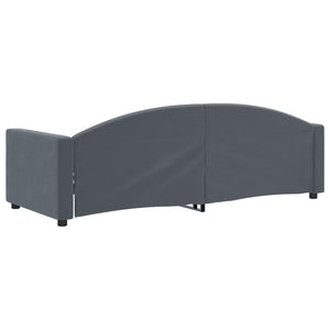 Dagbädd mörkgrå 80x200 cm sammet