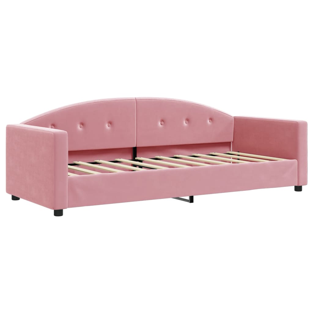 Dagbädd rosa 80x200 cm sammet