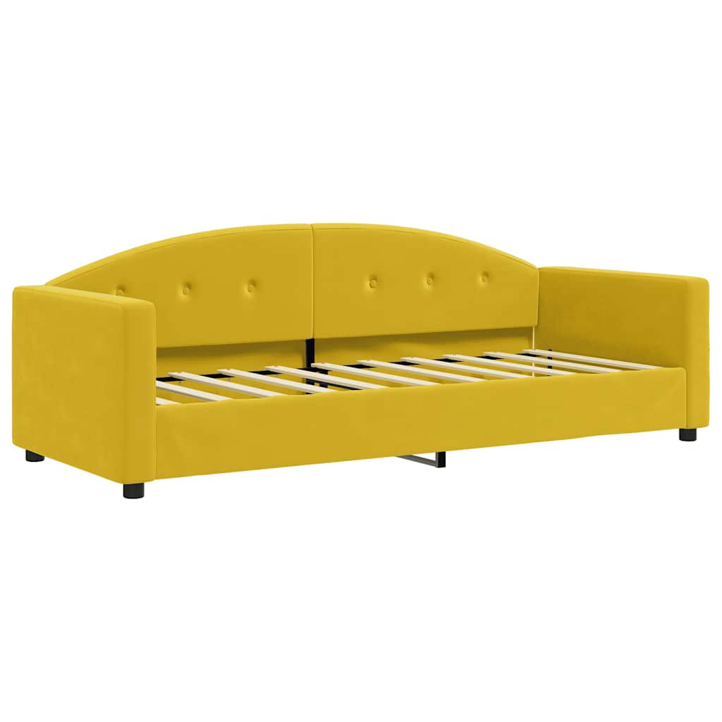 Dagbädd gul 80x200 cm sammet